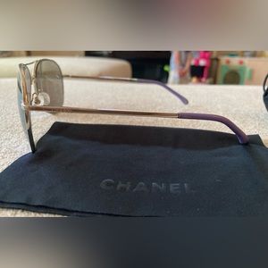 Authentic purple Lens Chanel sunglasses.